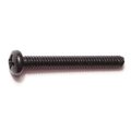 Midwest Fastener #6-32 x 1-1/4 in Phillips Pan Machine Screw, Black Oxide Steel, 20 PK 33145